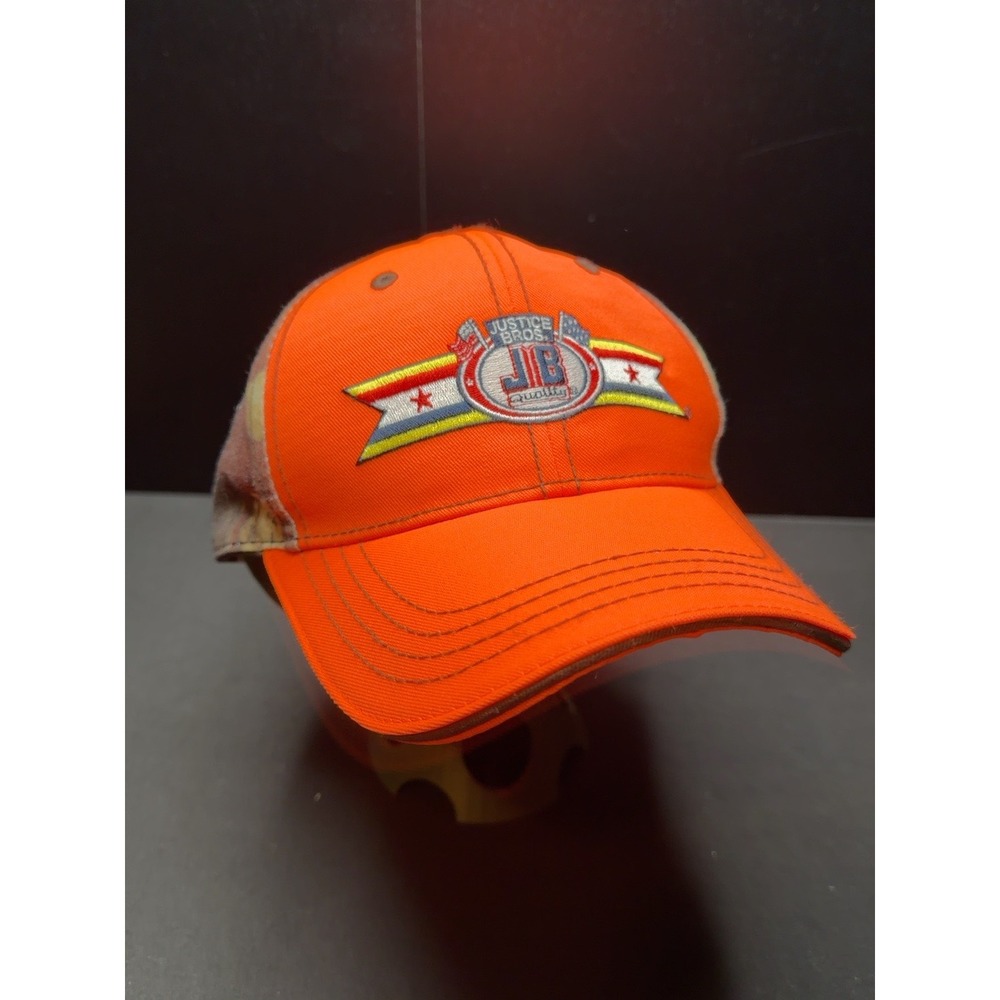 Justice Bros JB Hat Orange Camo Gillund Enterprises Adjustable Cap